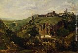 Theodore Rousseau Canvas Paintings - Bourg en Auvergne